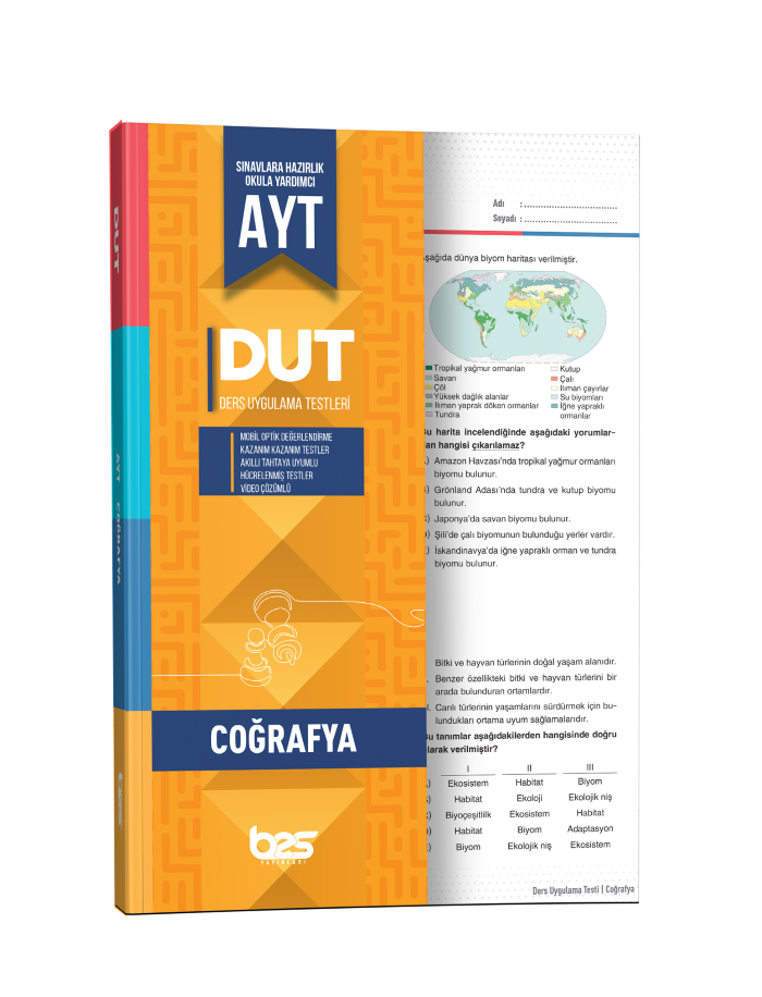 *BES DUT YKS AYT UYGULAMA TESTİ COĞRAFYA - 2024-25